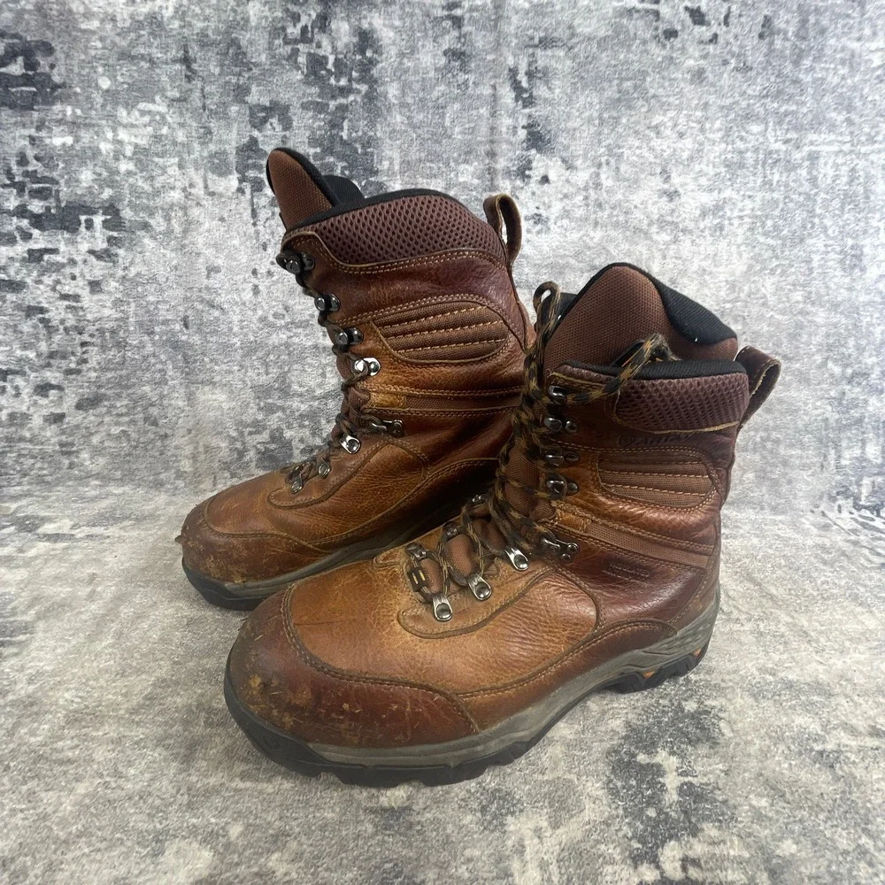 Ariat Waterproof Performance Work Boots Men 10EE Brown Leather Carbon Safety Toe